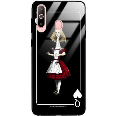 Etui Samsung GALAXY A60, ST_QUEEN-OF-CARDS-202 Wzory - FunnyCase