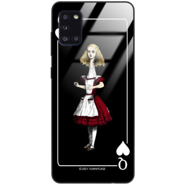 Etui Samsung GALAXY A31, ST_QUEEN-OF-CARDS-202 Wzory - FunnyCase