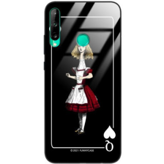 ETUI BLACK CASE GLASS NA TELEFON HUAWEI Y7P ST_QUEEN-OF-CARDS-202