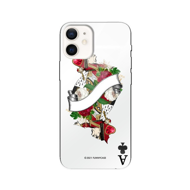 Etui Apple IPHONE 12 MINI, ST_QUEEN-OF-CARDS-203 Wzory - FunnyCase