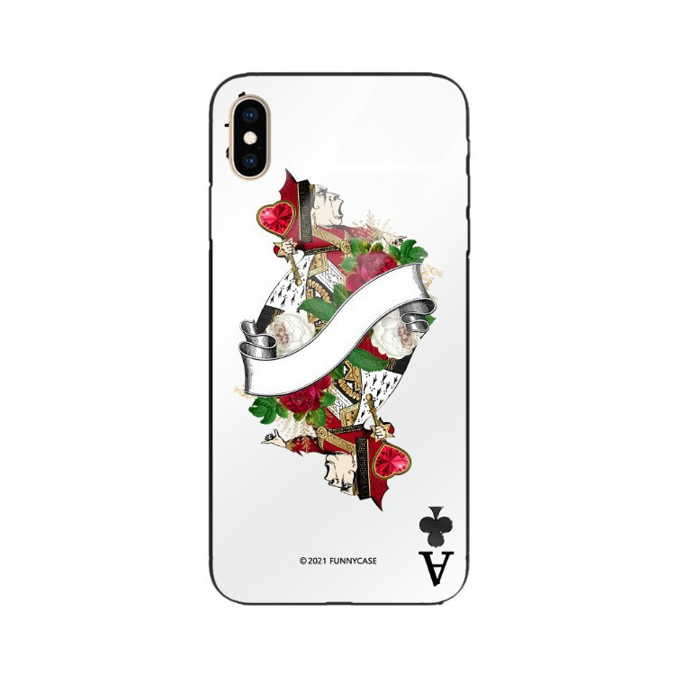 Etui Apple IPHONE XS MAX, ST_QUEEN-OF-CARDS-203 Wzory - FunnyCase