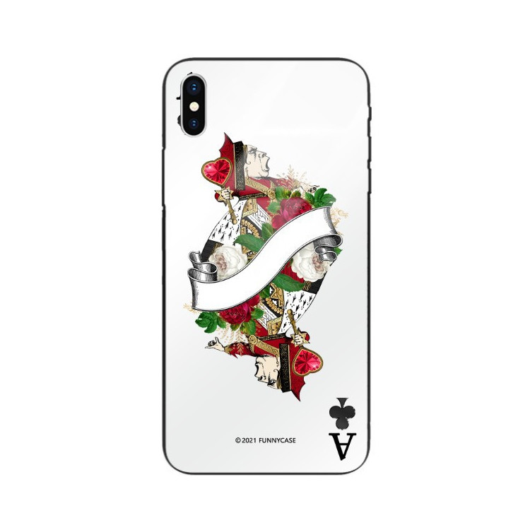 Etui Apple IPHONE X / XS, ST_QUEEN-OF-CARDS-203 Wzory - FunnyCase