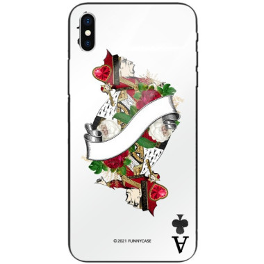 Etui Apple IPHONE X / XS, ST_QUEEN-OF-CARDS-203 Wzory - FunnyCase