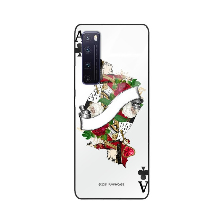 Etui Huawei NOVA 7 PRO, ST_QUEEN-OF-CARDS-203 Wzory - FunnyCase