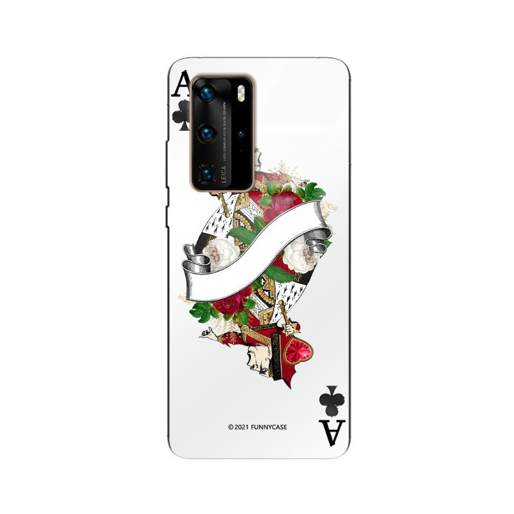 Etui Huawei P40 PRO, ST_QUEEN-OF-CARDS-203 Wzory - FunnyCase