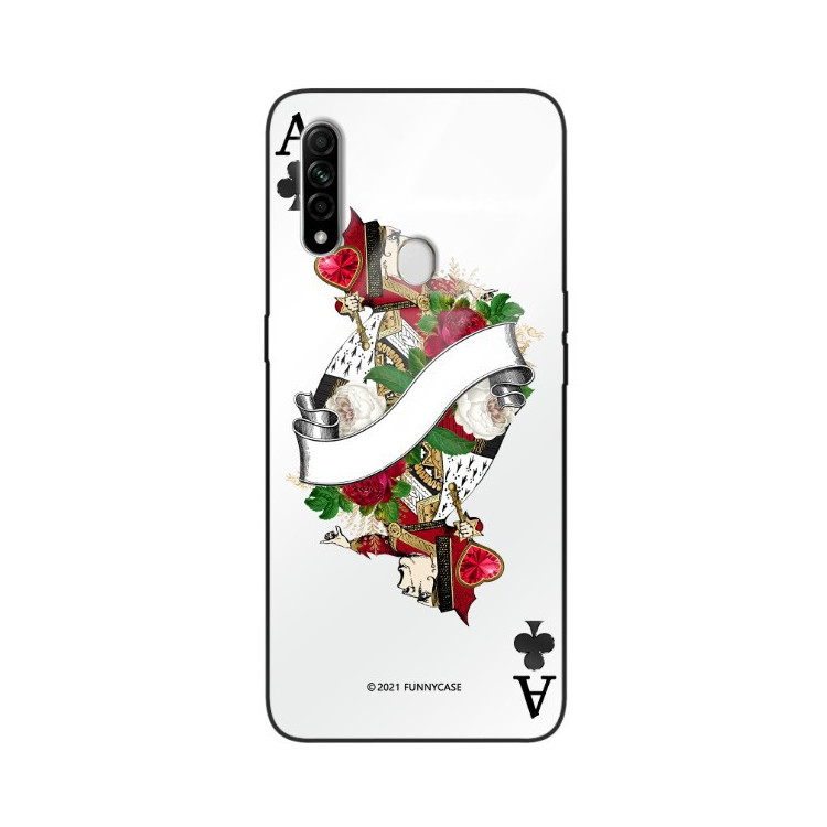 Etui Oppo A8 / A31 2020, ST_QUEEN-OF-CARDS-203 Wzory - FunnyCase