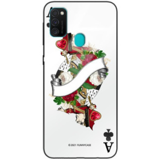 Etui Samsung GALAXY M21, ST_QUEEN-OF-CARDS-203 Wzory - FunnyCase