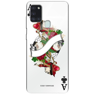 Etui Samsung GALAXY A21S, ST_QUEEN-OF-CARDS-203 Wzory - FunnyCase