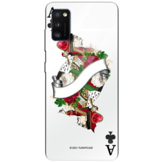 Etui Samsung GALAXY A41, ST_QUEEN-OF-CARDS-203 Wzory - FunnyCase