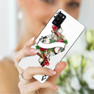 Etui Samsung GALAXY A41, ST_QUEEN-OF-CARDS-203 Wzory - FunnyCase