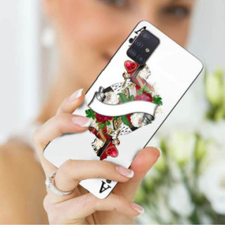 Etui Samsung GALAXY A51, ST_QUEEN-OF-CARDS-203 Wzory - FunnyCase