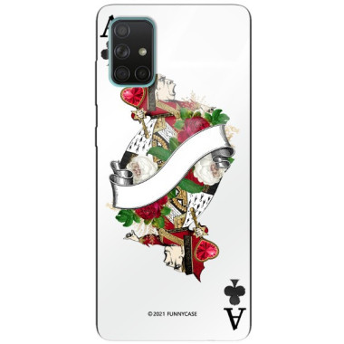 Etui Samsung GALAXY A71, ST_QUEEN-OF-CARDS-203 Wzory - FunnyCase