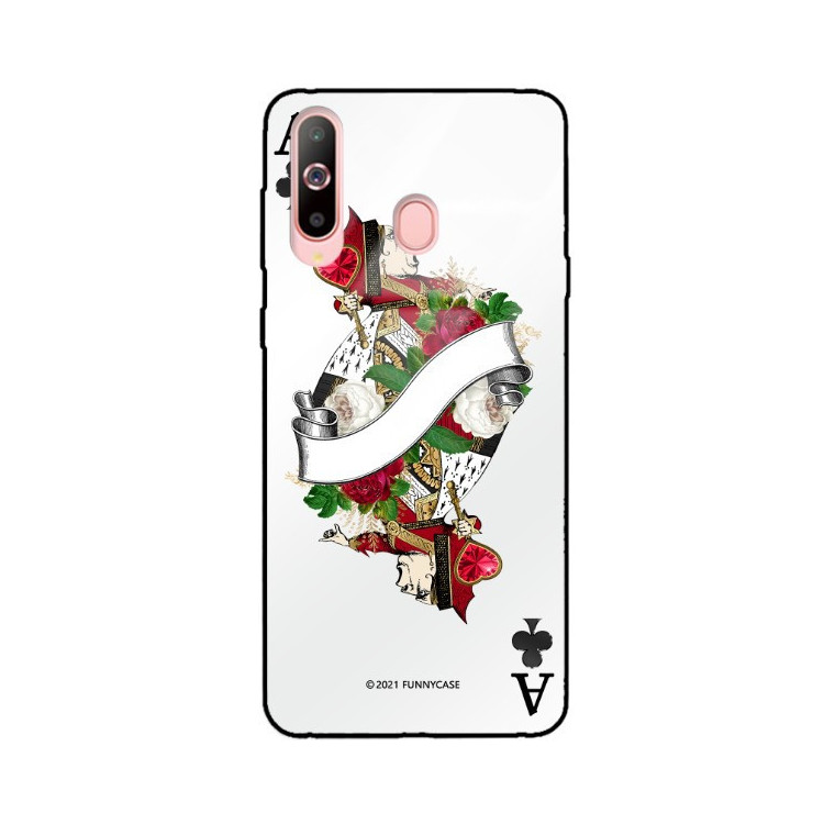 Etui Samsung GALAXY A60, ST_QUEEN-OF-CARDS-203 Wzory - FunnyCase