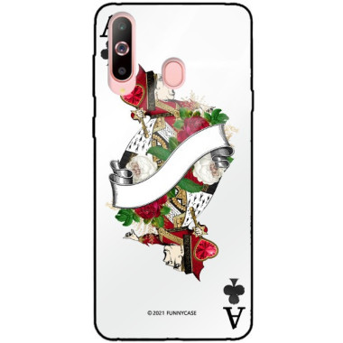 Etui Samsung GALAXY A60, ST_QUEEN-OF-CARDS-203 Wzory - FunnyCase