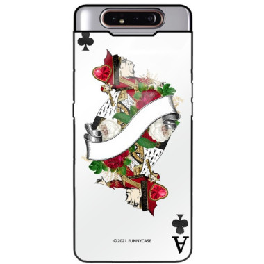 Etui Samsung GALAXY A80, ST_QUEEN-OF-CARDS-203 Wzory - FunnyCase