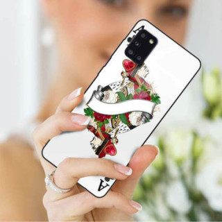 Etui Samsung GALAXY A31, ST_QUEEN-OF-CARDS-203 Wzory - FunnyCase