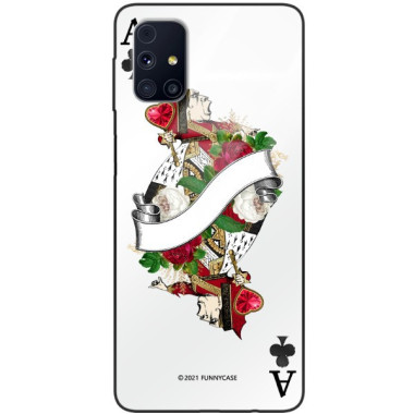 Etui Samsung GALAXY M31S, ST_QUEEN-OF-CARDS-203 Wzory - FunnyCase