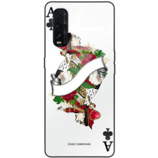 ETUI BLACK CASE GLASS NA TELEFON OPPO FIND X2 ST_QUEEN-OF-CARDS-203