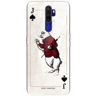 ETUI BLACK CASE GLASS NA TELEFON OPPO A9 2020 ST_QUEEN-OF-CARDS-204
