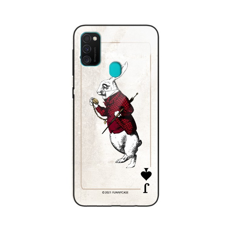 Etui Samsung GALAXY M21, ST_QUEEN-OF-CARDS-204 Wzory - FunnyCase