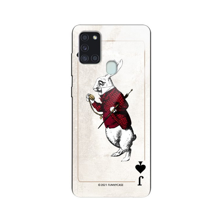 Etui Samsung GALAXY A21S, ST_QUEEN-OF-CARDS-204 Wzory - FunnyCase