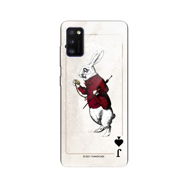 Etui Samsung GALAXY A41, ST_QUEEN-OF-CARDS-204 Wzory - FunnyCase