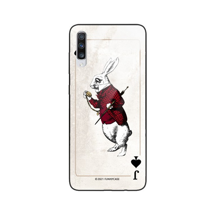 Etui Samsung GALAXY A70, ST_QUEEN-OF-CARDS-204 Wzory - FunnyCase