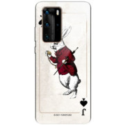 ETUI BLACK CASE GLASS NA TELEFON HUAWEI P40 PRO PLUS ST_QUEEN-OF-CARDS-204