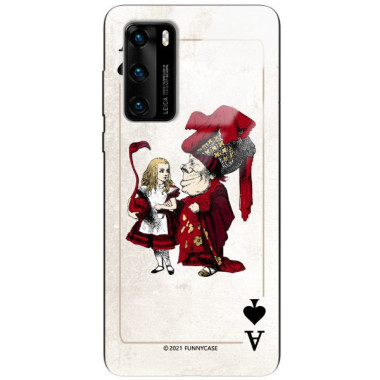 Etui Huawei P40, ST_QUEEN-OF-CARDS-205 Wzory - FunnyCase