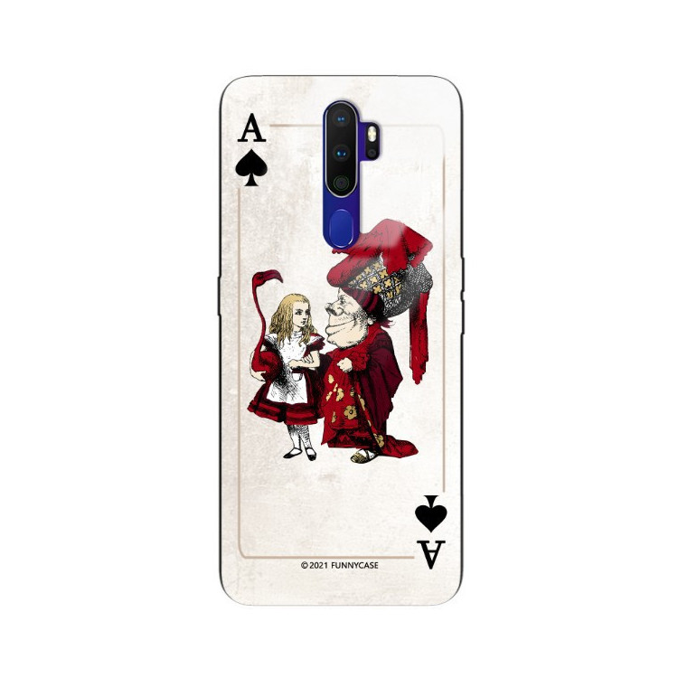 Etui Oppo A9 2020, ST_QUEEN-OF-CARDS-205 Wzory - FunnyCase