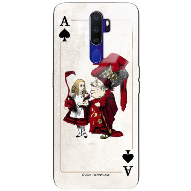 Etui Oppo A9 2020, ST_QUEEN-OF-CARDS-205 Wzory - FunnyCase