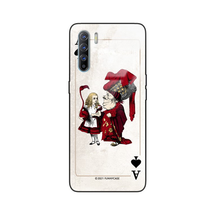 Etui Oppo A91 / RENO 3, ST_QUEEN-OF-CARDS-205 Wzory - FunnyCase