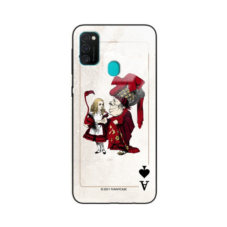 Etui Samsung GALAXY M21, ST_QUEEN-OF-CARDS-205 Wzory - FunnyCase