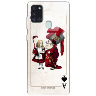 Etui Samsung GALAXY A21S, ST_QUEEN-OF-CARDS-205 Wzory - FunnyCase