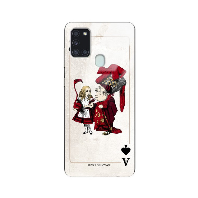 Etui Samsung GALAXY A21S, ST_QUEEN-OF-CARDS-205 Wzory - FunnyCase