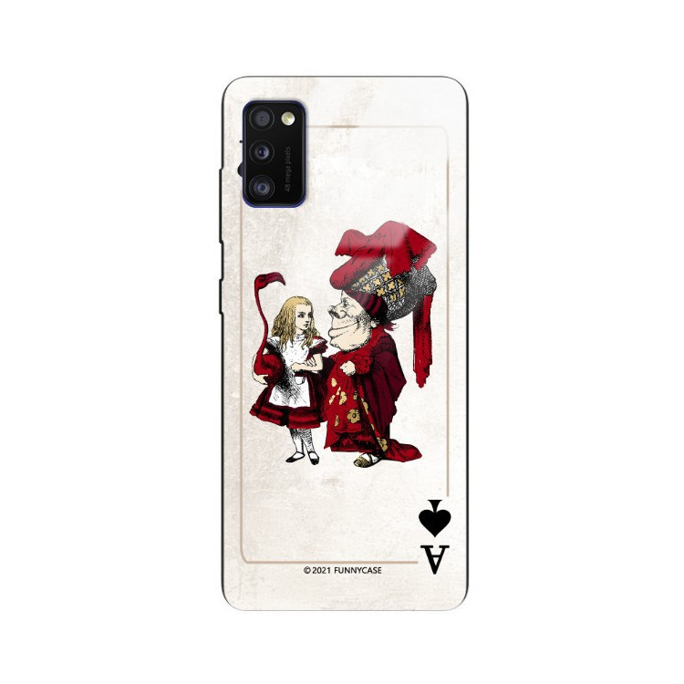 Etui Samsung GALAXY A41, ST_QUEEN-OF-CARDS-205 Wzory - FunnyCase