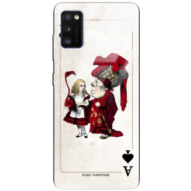 Etui Samsung GALAXY A41, ST_QUEEN-OF-CARDS-205 Wzory - FunnyCase