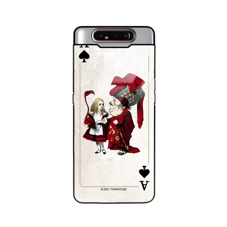 Etui Samsung GALAXY A80, ST_QUEEN-OF-CARDS-205 Wzory - FunnyCase