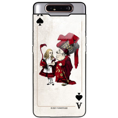 Etui Samsung GALAXY A80, ST_QUEEN-OF-CARDS-205 Wzory - FunnyCase