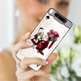 Etui Samsung GALAXY A80, ST_QUEEN-OF-CARDS-205 Wzory - FunnyCase