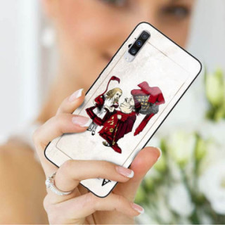 Etui Samsung GALAXY A70, ST_QUEEN-OF-CARDS-205 Wzory - FunnyCase