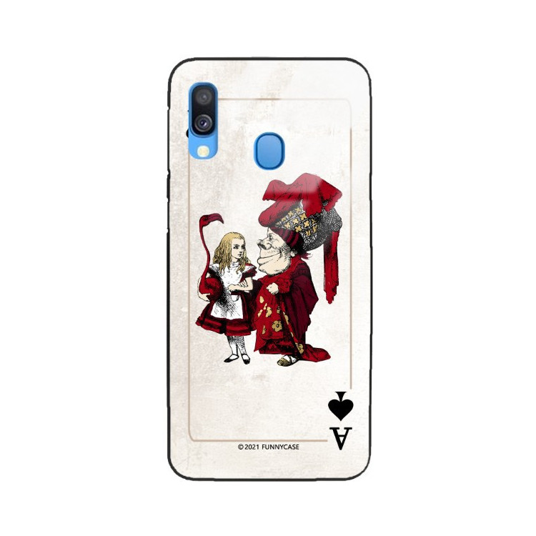 Etui Samsung GALAXY A40, ST_QUEEN-OF-CARDS-205 Wzory - FunnyCase