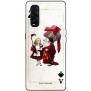 ETUI BLACK CASE GLASS NA TELEFON OPPO FIND X2 ST_QUEEN-OF-CARDS-205
