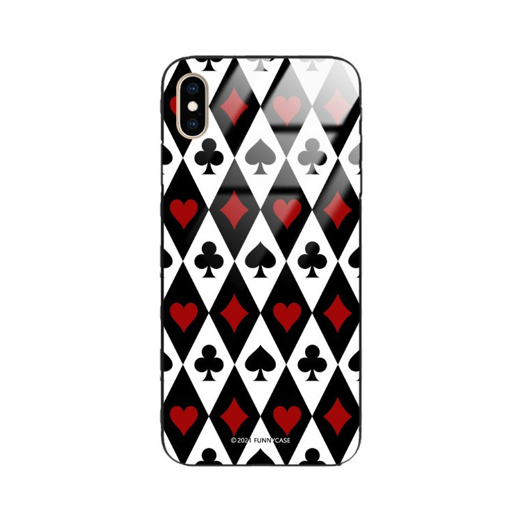 Etui Apple IPHONE XS MAX, ST_QUEEN-OF-CARDS-206 Wzory - FunnyCase