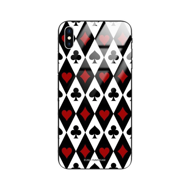 Etui Apple IPHONE X / XS, ST_QUEEN-OF-CARDS-206 Wzory - FunnyCase