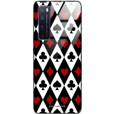 Etui Huawei NOVA 7 PRO, ST_QUEEN-OF-CARDS-206 Wzory - FunnyCase