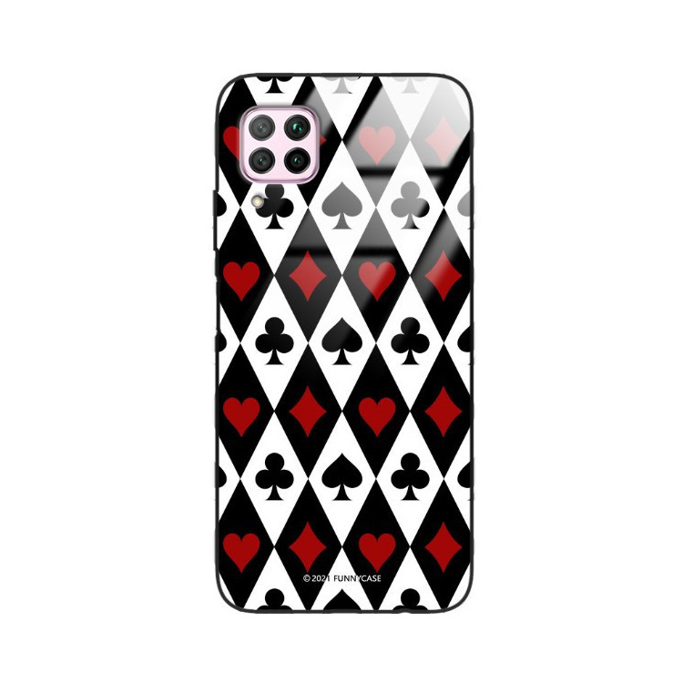 Etui Huawei P40 LITE, ST_QUEEN-OF-CARDS-206 Wzory - FunnyCase