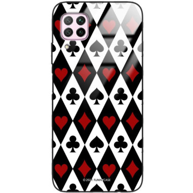 Etui Huawei P40 LITE, ST_QUEEN-OF-CARDS-206 Wzory - FunnyCase