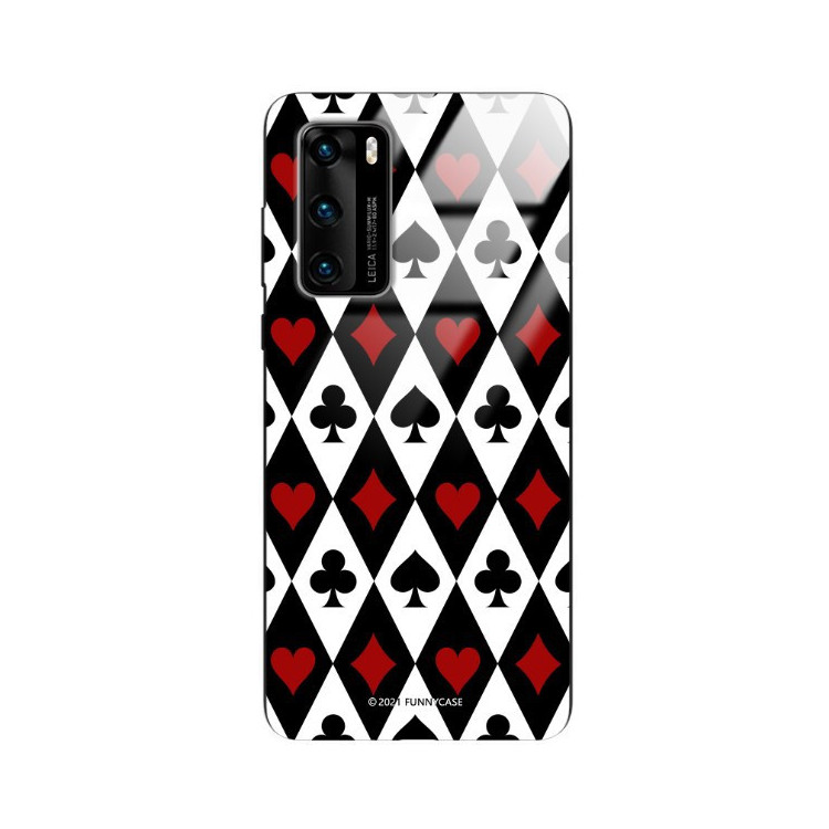 Etui Huawei P40, ST_QUEEN-OF-CARDS-206 Wzory - FunnyCase