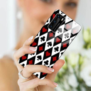 Etui Huawei P40, ST_QUEEN-OF-CARDS-206 Wzory - FunnyCase